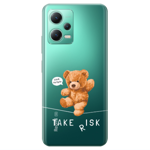 Xiaomi Redmi Note 12 Pro 5G Take risk Transparent Silicone TPU Θήκη