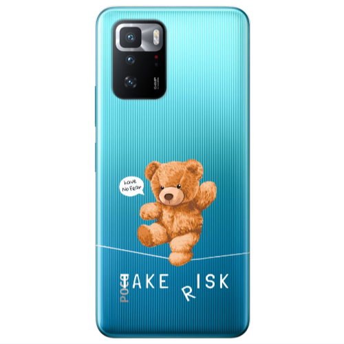 Xiaomi Poco X3 GT Take risk Transparent Silicone TPU Θήκη