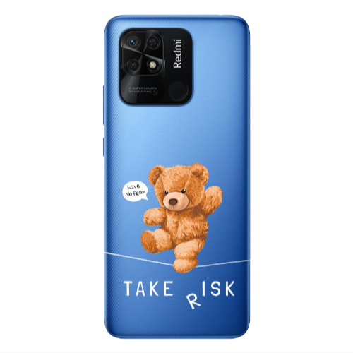 Xiaomi Poco C40 Take risk Transparent Silicone TPU Θήκη