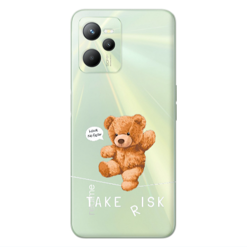 Realme C35 Take risk Transparent Silicone TPU Θήκη