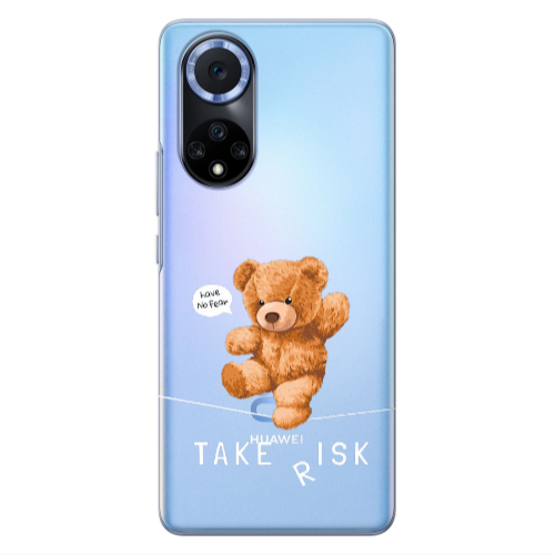 Huawei Nova 9 Take risk Transparent Silicone TPU Θήκη