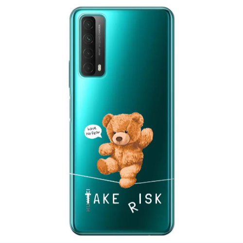 Huawei P Smart 2021 Take risk Transparent Silicone TPU Θήκη