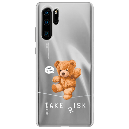 Huawei P30 Pro Take risk Transparent Silicone TPU Θήκη