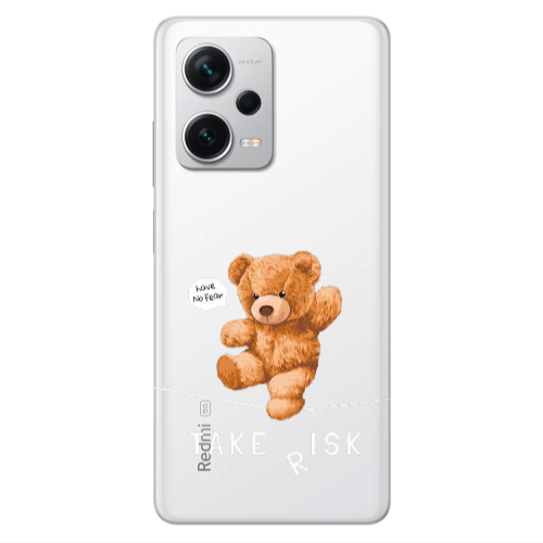 Xiaomi Redmi Note 12 5G Take risk Transparent Silicone TPU Θήκη