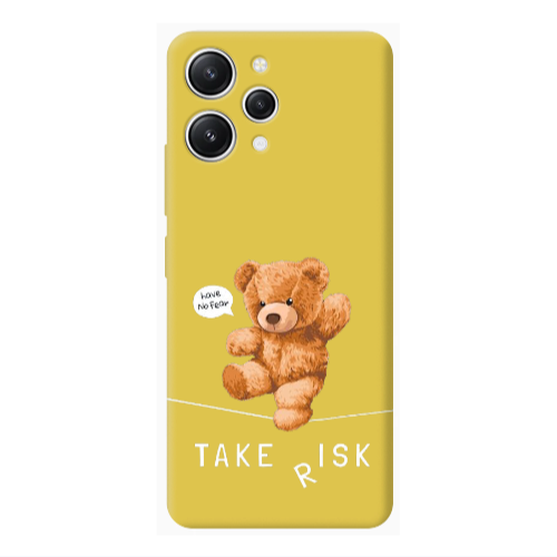 Xiaomi Redmi 12 Take risk Yellow Colored Silicone TPU Θήκη