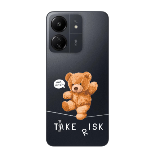 Xiaomi Redmi 13C Take risk Transparent Silicone TPU Θήκη