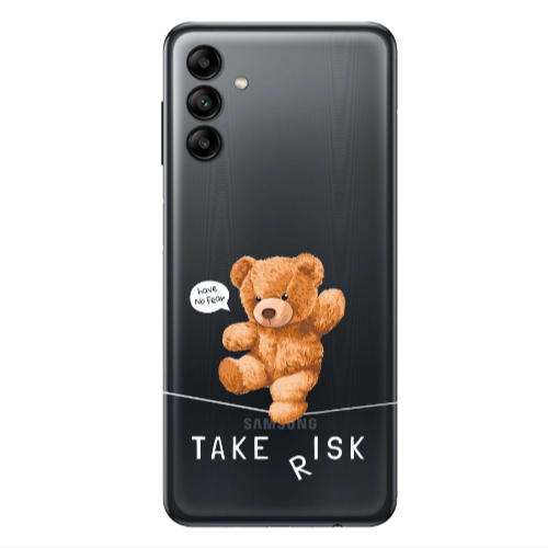 Samsung A13 5G Take risk Transparent Silicone TPU Θήκη