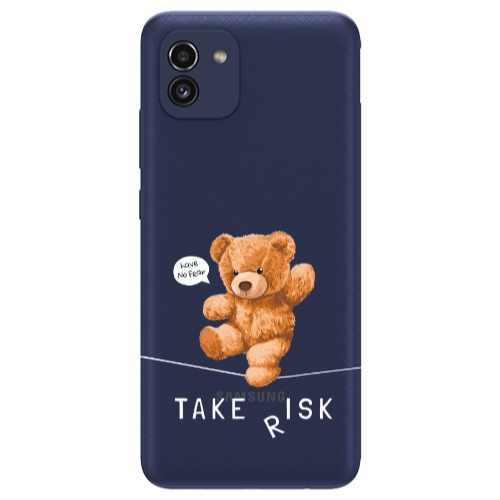 Samsung A03 Take risk Transparent Silicone TPU Θήκη