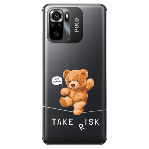 Xiaomi Poco M5 s Take risk Transparent Silicone TPU Θήκη