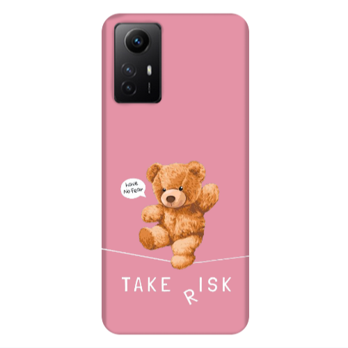 Xiaomi Redmi Note 12s Take risk Pink Colored Silicone TPU Θήκη