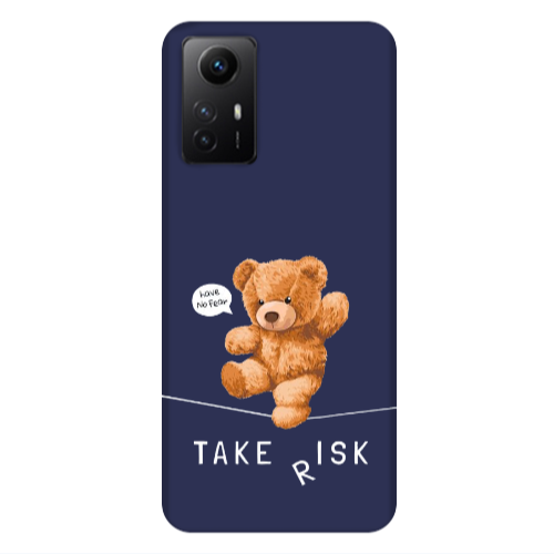 Xiaomi Redmi Note 12s Take risk Dark blue Colored Silicone TPU Θήκη