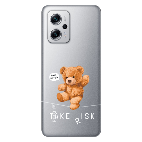 Xiaomi Poco X4 GT Take risk Transparent Silicone TPU Θήκη