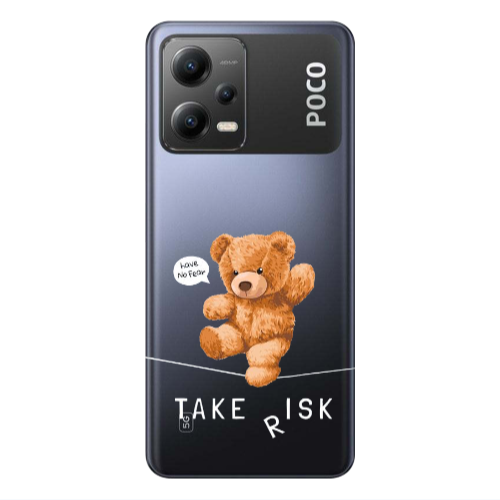 Xiaomi Poco X5 Take risk Transparent Silicone TPU Θήκη