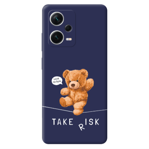 Xiaomi Poco X5 Take risk Dark blue Colored Silicone TPU Θήκη