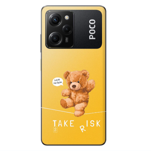 Xiaomi Poco X5 Pro Take risk Transparent Silicone TPU Θήκη