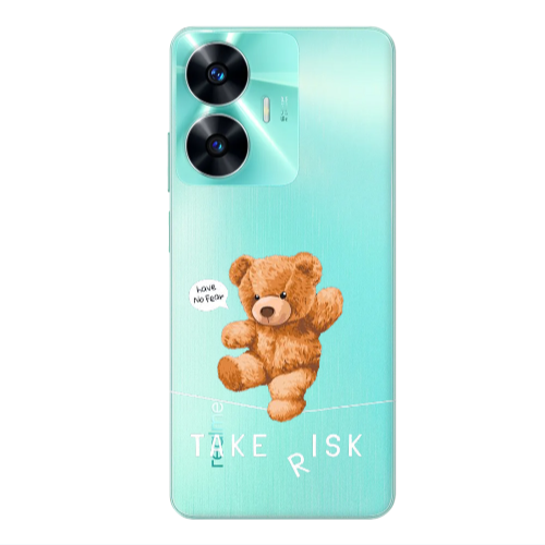 Realme C55 Take risk Transparent Silicone TPU Θήκη