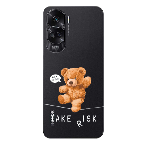 Honor 90 Lite 5G Take risk Transparent Silicone TPU Θήκη