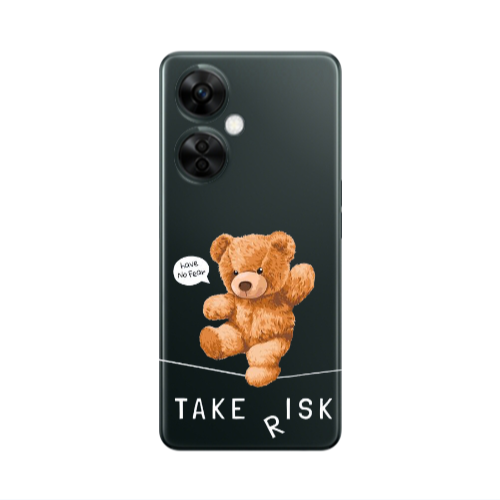 Oneplus Nord CE 3 Lite 5G Take risk Transparent Silicone TPU Θήκη