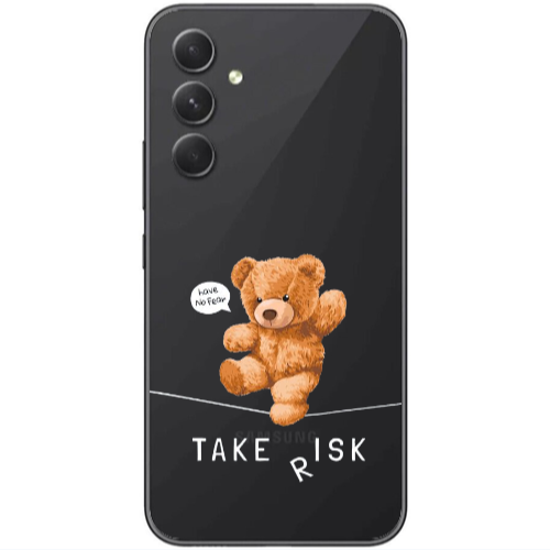 Samsung Galaxy A25 Take risk Transparent Silicone TPU Θήκη