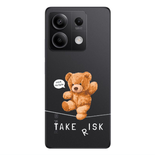 Xiaomi Redmi Note 13 5G Take risk Transparent Silicone TPU Θήκη