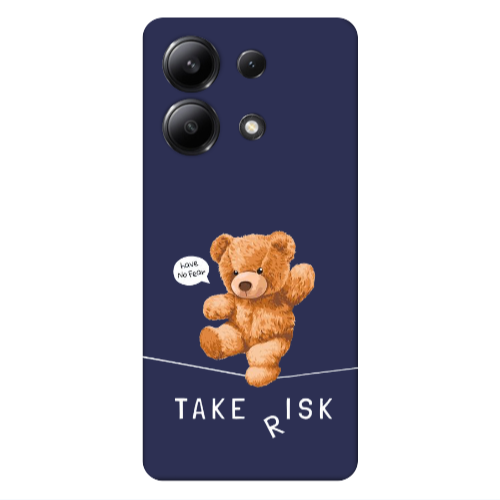 Xiaomi Redmi Note 13 4G Take risk Dark blue Colored Silicone TPU Θήκη