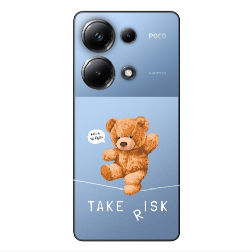 Xiaomi Poco M6 Pro 4G Take risk Transparent Silicone TPU Θήκη