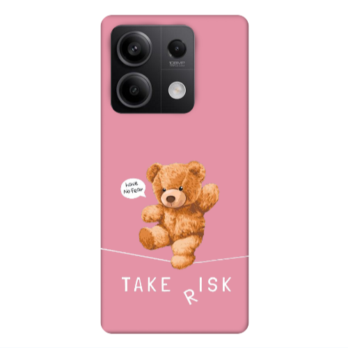 Xiaomi Redmi Note 13Pro 5G Take risk Pink Colored Silicone TPU Θήκη