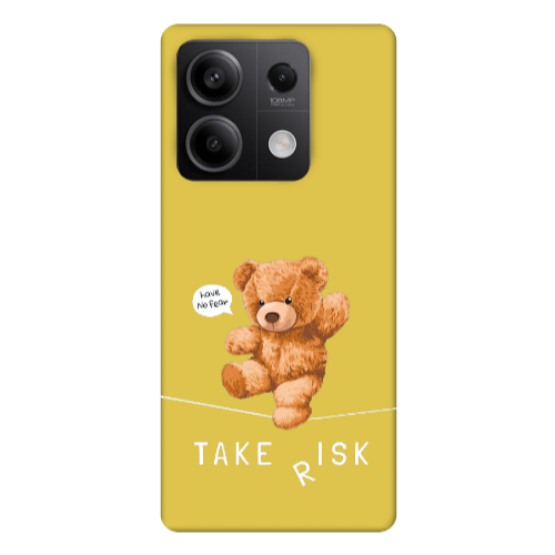 Xiaomi Redmi Note 13Pro 5G Take risk Yellow Colored Silicone TPU Θήκη