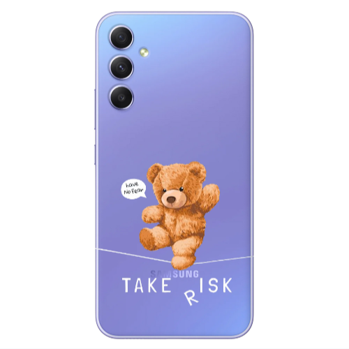 Samsung A25 Take risk Transparent Silicone TPU Θήκη