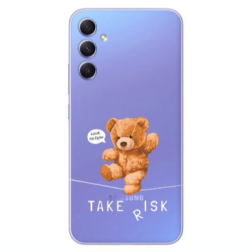 Samsung A16 Take risk Transparent Silicone TPU Θήκη