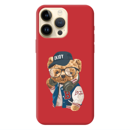 Apple iPhone 13 Pro Max Enjoy Red Colored Silicone TPU Θήκη