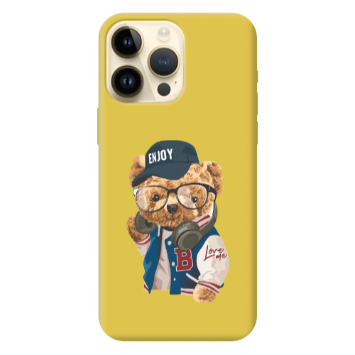 Apple iPhone 13 Pro Max Enjoy Yellow Colored Silicone TPU Θήκη