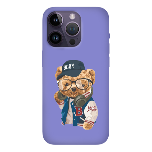 Apple iPhone 14 Pro  Enjoy Purple Colored Silicone TPU Θήκη