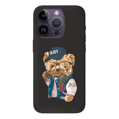 Apple iPhone 14 Pro  Enjoy Black Colored Silicone TPU Θήκη