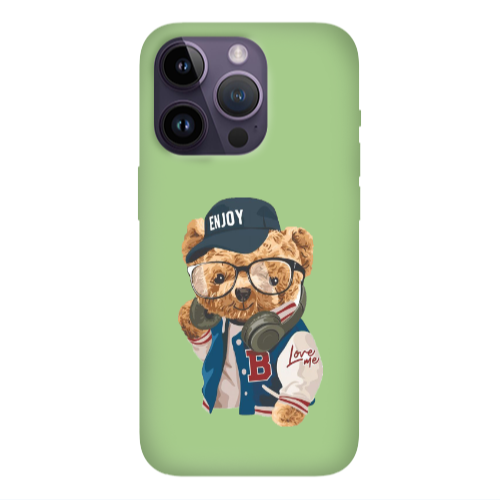 Apple iPhone 14 Pro Max Enjoy Light Green Colored Silicone TPU Θήκη