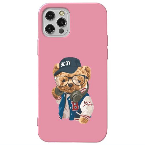 Apple iPhone 13 Pro Enjoy Pink Colored Silicone TPU Θήκη