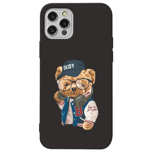 Apple iPhone 13 Pro Enjoy Black Colored Silicone TPU Θήκη