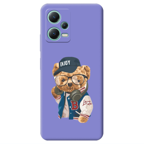 Xiaomi Redmi Note 12 Pro 5G Enjoy Purple Colored Silicone TPU Θήκη