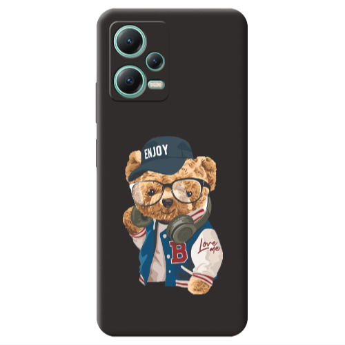 Xiaomi Redmi Note 12 Pro 5G Enjoy Black Colored Silicone TPU Θήκη