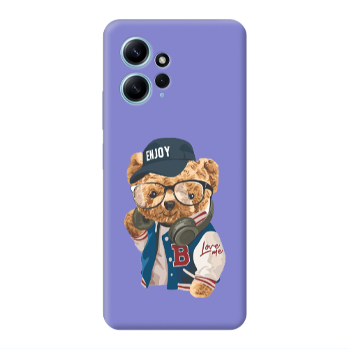 Xiaomi Redmi Note 12 4G Enjoy Purple Colored Silicone TPU Θήκη