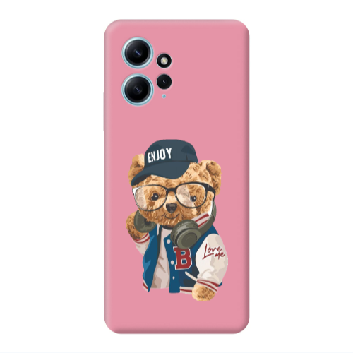 Xiaomi Redmi Note 12 4G Enjoy Pink Colored Silicone TPU Θήκη