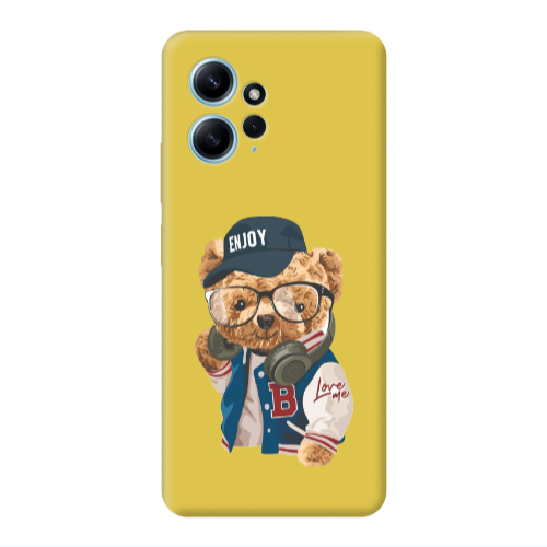 Xiaomi Redmi Note 12 4G Enjoy Yellow Colored Silicone TPU Θήκη