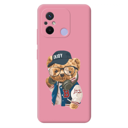 Xiaomi Redmi 12C Enjoy Pink Colored Silicone TPU Θήκη