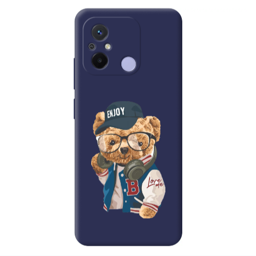 Xiaomi Redmi 12C Enjoy Dark blue Colored Silicone TPU Θήκη