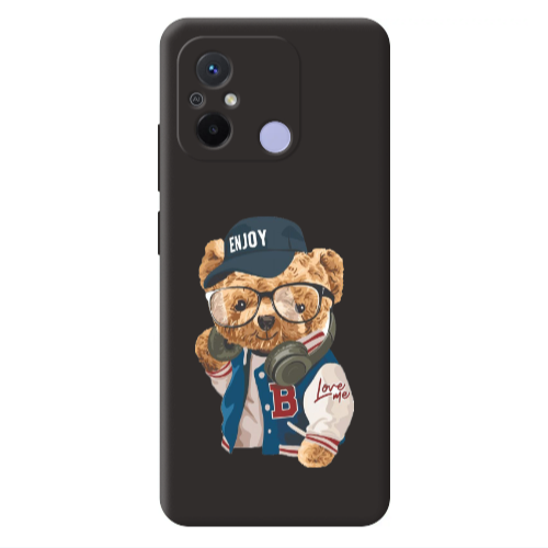 Xiaomi Redmi 12C Enjoy Black Colored Silicone TPU Θήκη