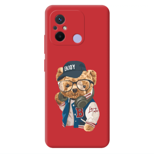 Xiaomi Redmi 12C Enjoy Red Colored Silicone TPU Θήκη