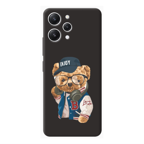 Xiaomi Redmi 12 Enjoy Black Colored Silicone TPU Θήκη