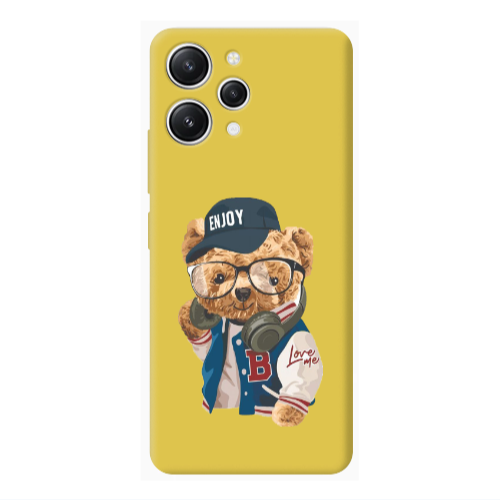 Xiaomi Redmi 12 Enjoy Yellow Colored Silicone TPU Θήκη