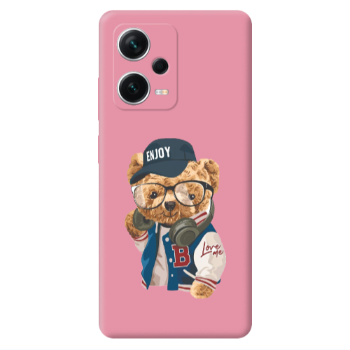 Xiaomi Poco X5 Enjoy Pink Colored Silicone TPU Θήκη