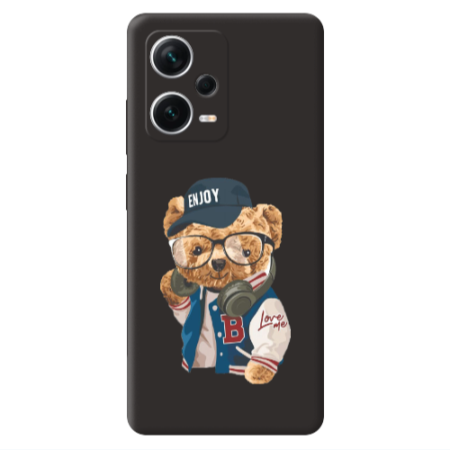 Xiaomi Poco X5 Enjoy Black Colored Silicone TPU Θήκη